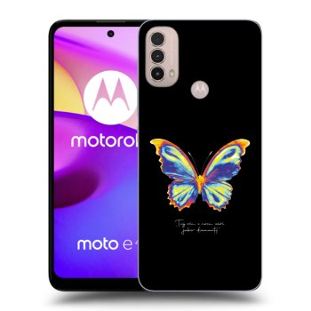 Etui na Motorola Moto E40 - Diamanty Black