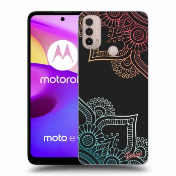 Etui na Motorola Moto E40 - Flowers pattern