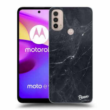 Etui na Motorola Moto E40 - Black marble