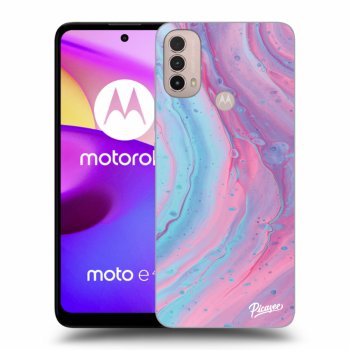 Etui na Motorola Moto E40 - Pink liquid