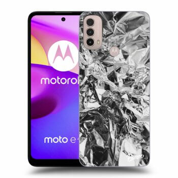 Picasee silikonowe czarne etui na Motorola Moto E40 - Chrome