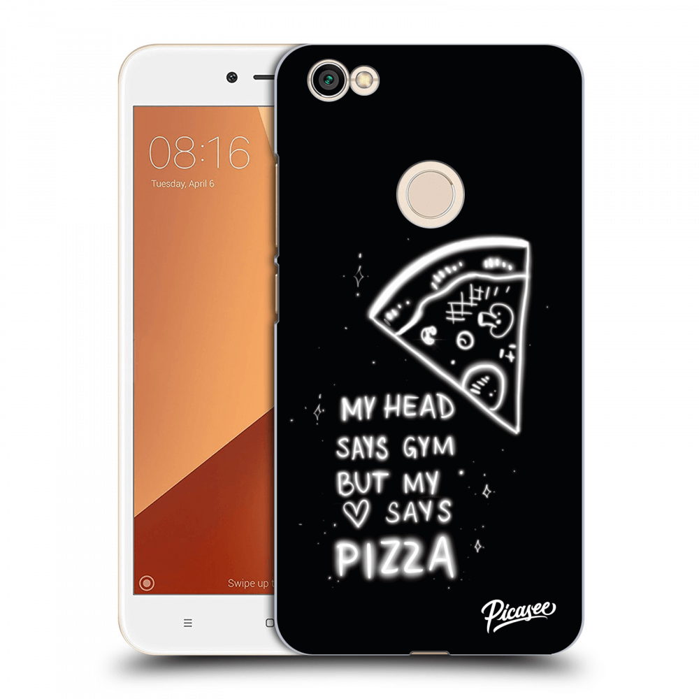 Picasee plastikowe czarne etui do Xiaomi Redmi Note 5A Global - Pizza