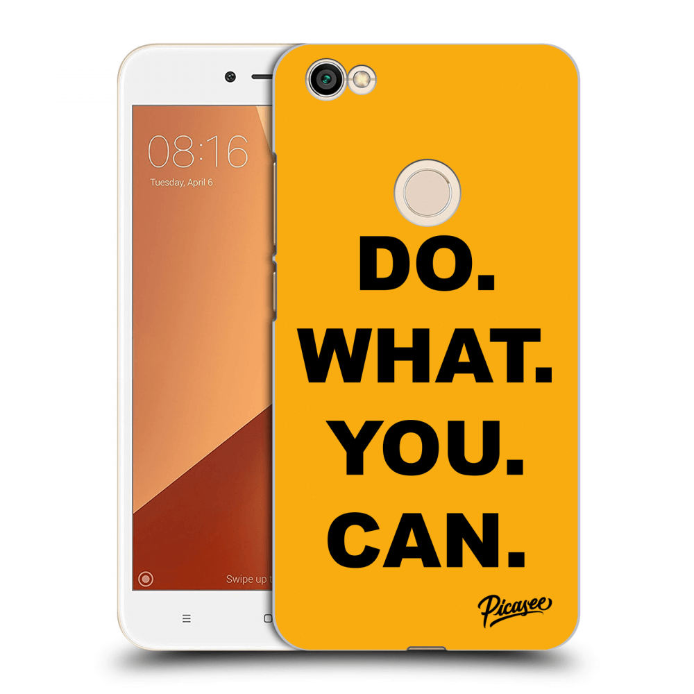 Picasee plastikowe czarne etui do Xiaomi Redmi Note 5A Global - Do What You Can
