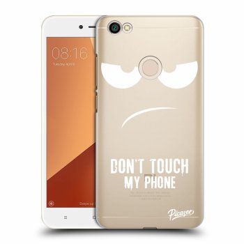 Picasee silikonowe przeźroczyste etui na Xiaomi Redmi Note 5A Global - Don't Touch My Phone