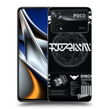 Picasee silikonowe czarne etui na Xiaomi Poco M4 Pro - BLACK DISCO