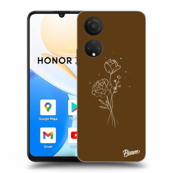 Picasee ULTIMATE CASE pro Honor X7 - Brown flowers