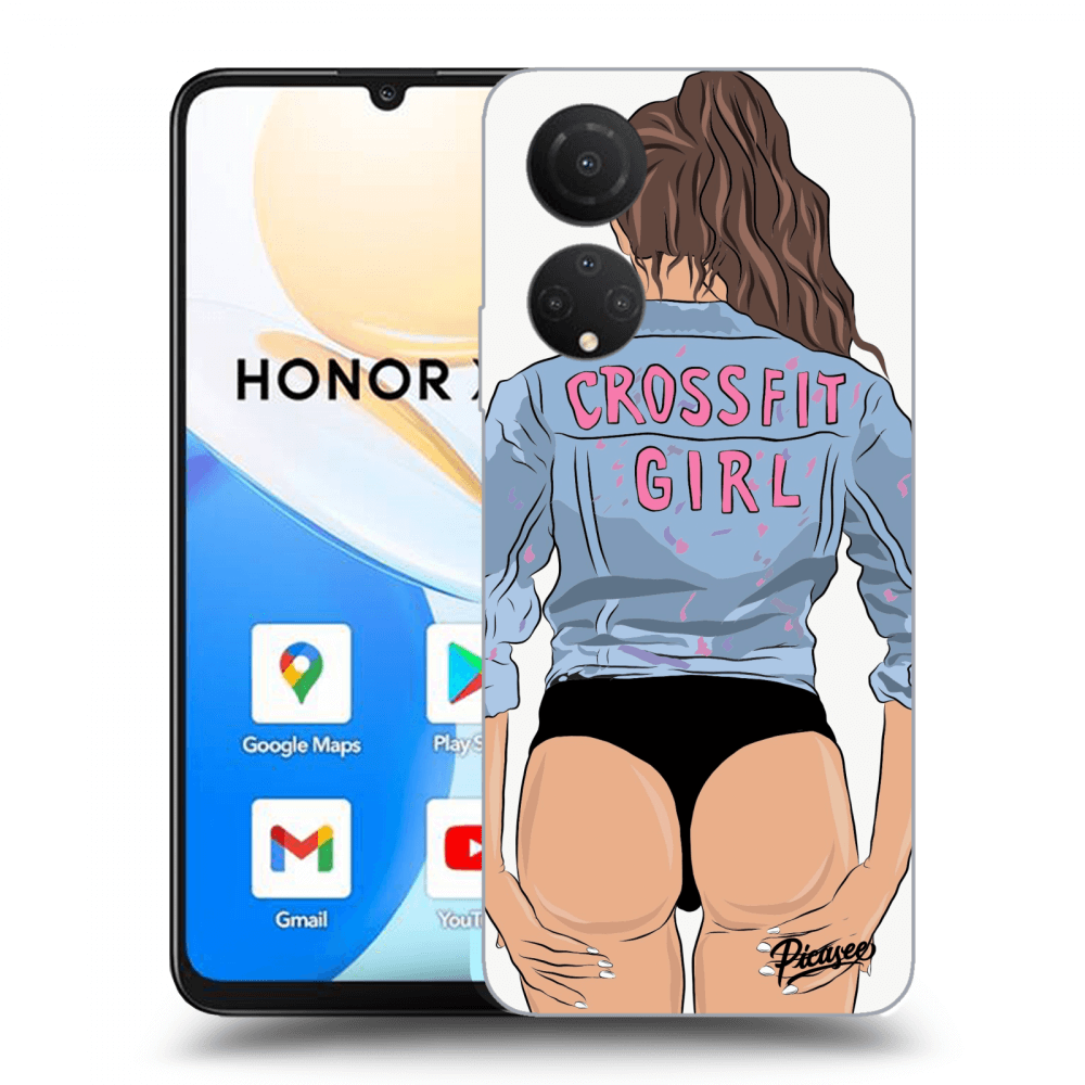 Picasee silikonowe przeźroczyste etui na Honor X7 - Crossfit girl - nickynellow