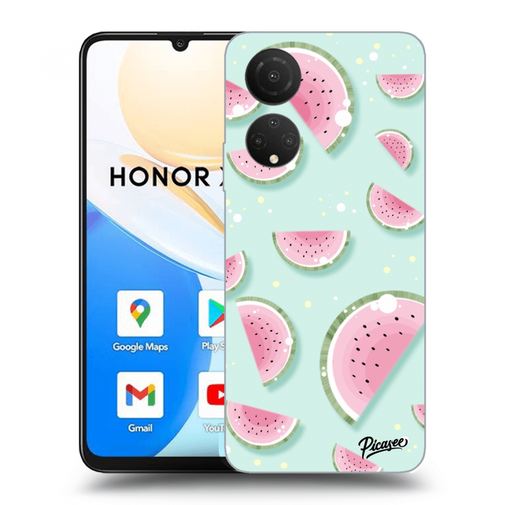 Picasee silikonowe przeźroczyste etui na Honor X7 - Watermelon 2