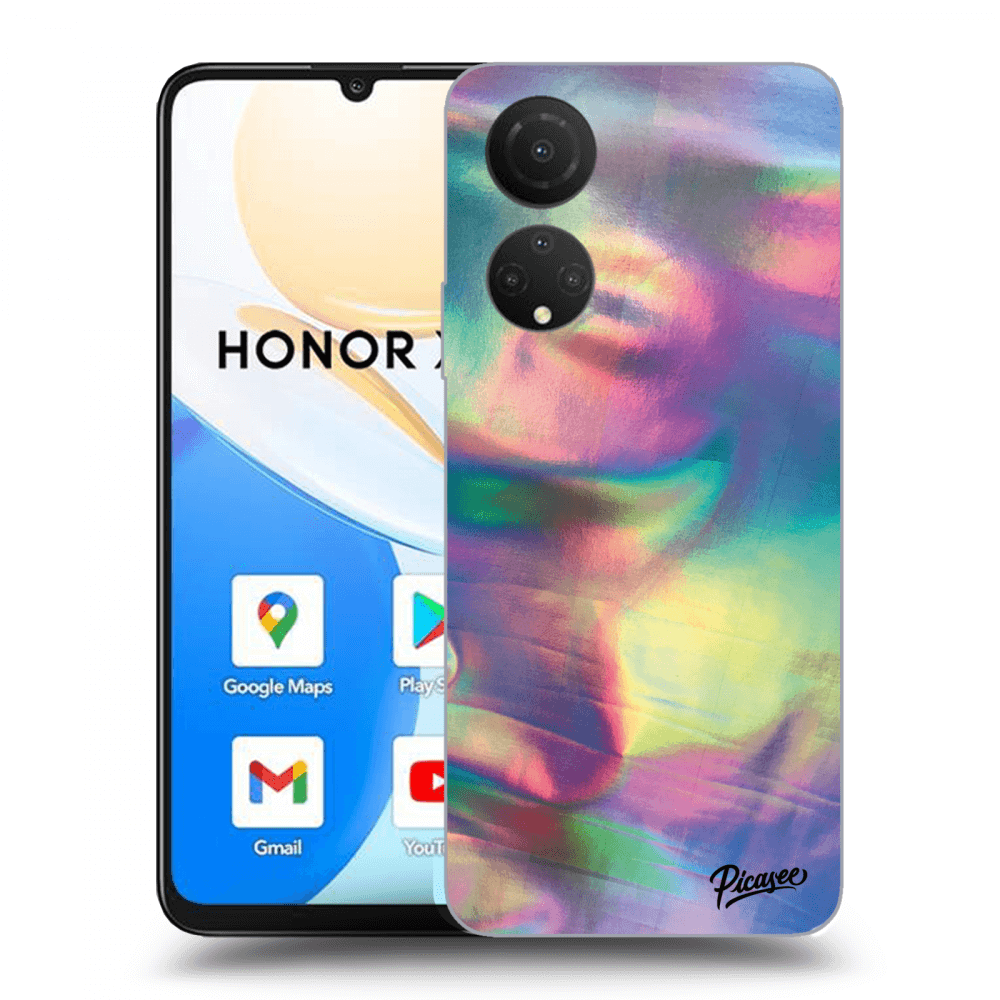 Picasee silikonowe przeźroczyste etui na Honor X7 - Holo