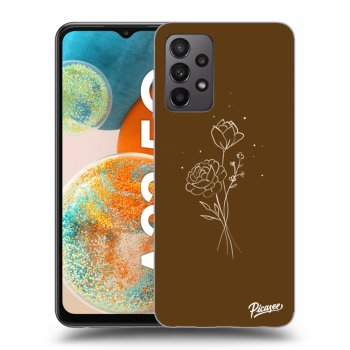 Etui na Samsung Galaxy A23 A235F 4G - Brown flowers