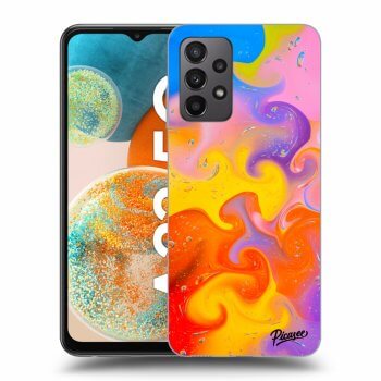 Picasee silikonowe czarne etui na Samsung Galaxy A23 A236B 5G - Bubbles