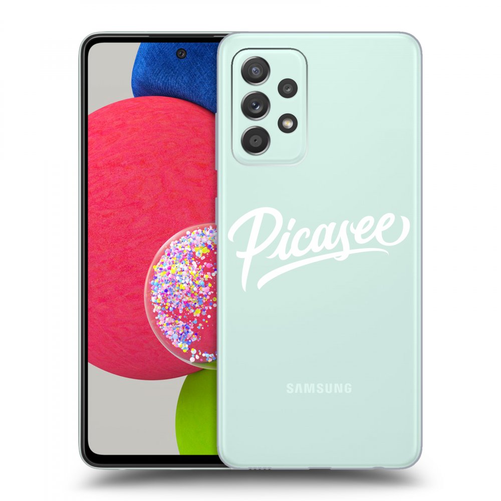 Picasee silikonowe przeźroczyste etui na Samsung Galaxy A73 5G - Picasee - White