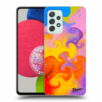 Picasee silikonowe przeźroczyste etui na Samsung Galaxy A73 5G - Bubbles