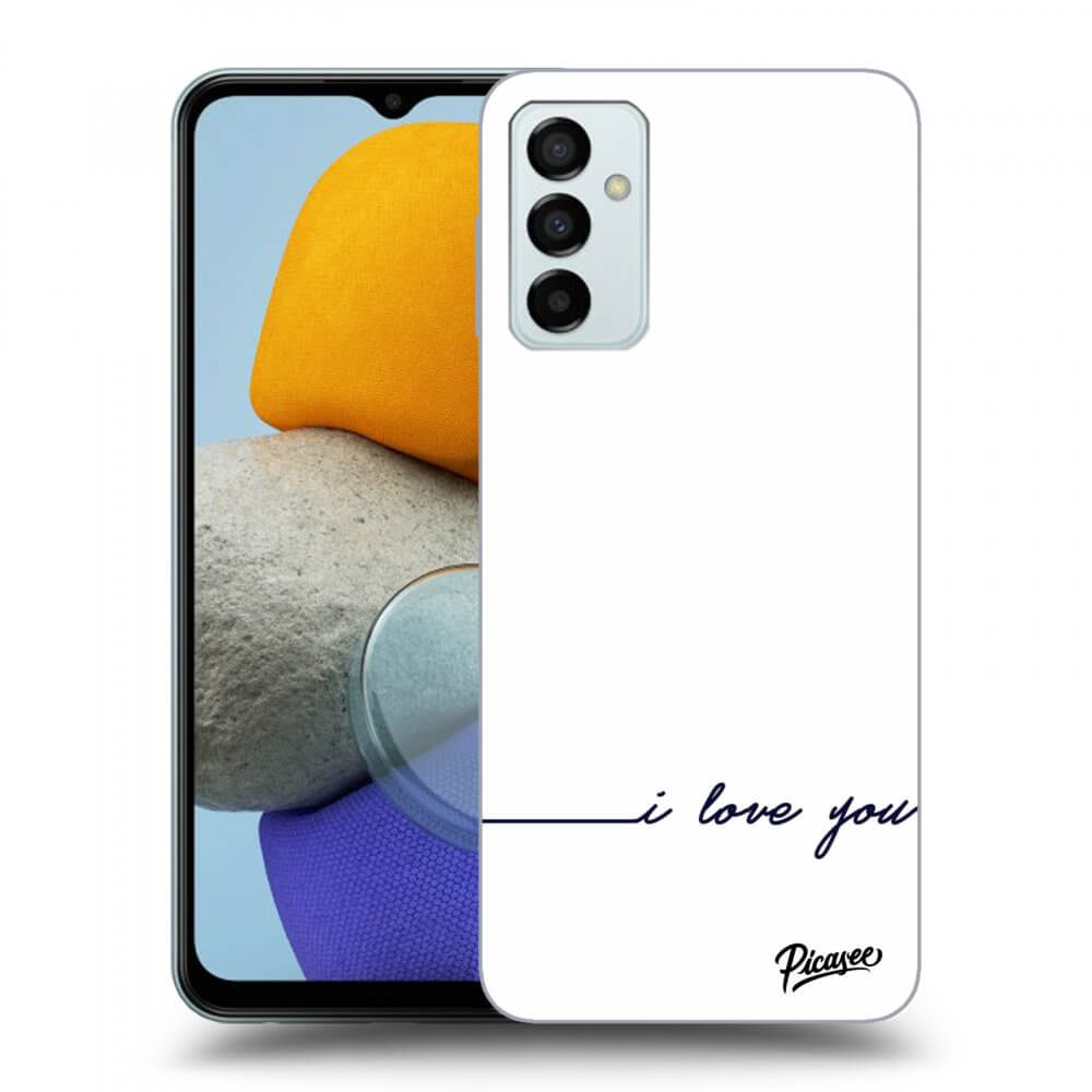 Picasee silikonowe przeźroczyste etui na Samsung Galaxy M23 5G - I love you