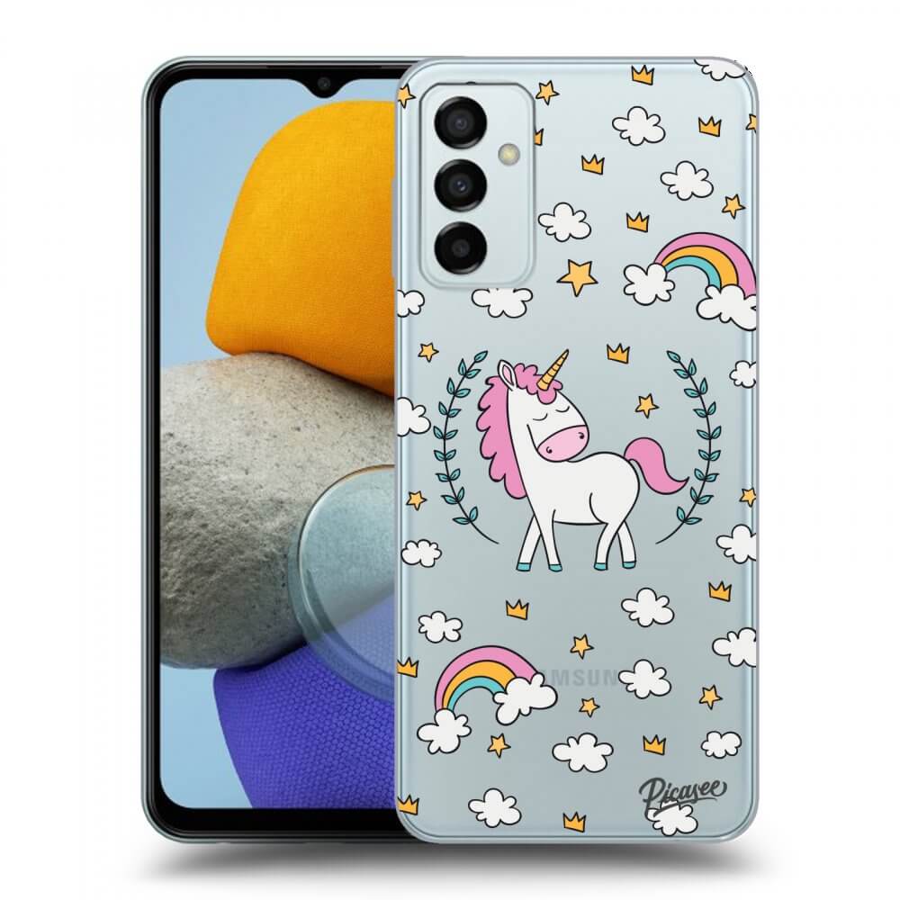Picasee silikonowe przeźroczyste etui na Samsung Galaxy M23 5G - Unicorn star heaven