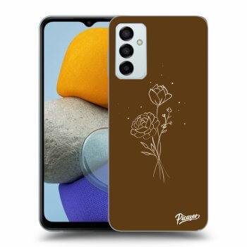 Etui na Samsung Galaxy M23 5G - Brown flowers