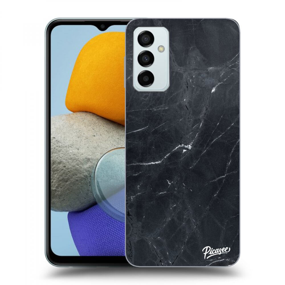 Picasee silikonowe przeźroczyste etui na Samsung Galaxy M23 5G - Black marble