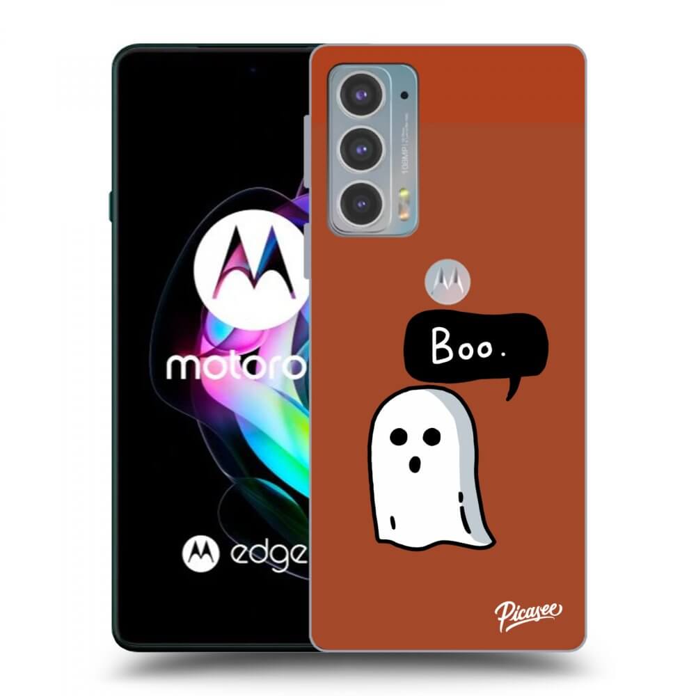 Picasee silikonowe czarne etui na Motorola Edge 20 - Boo