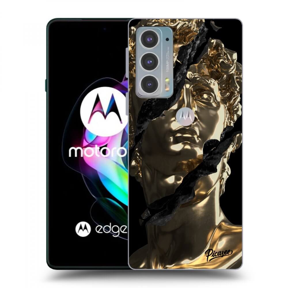 Picasee silikonowe czarne etui na Motorola Edge 20 - Golder