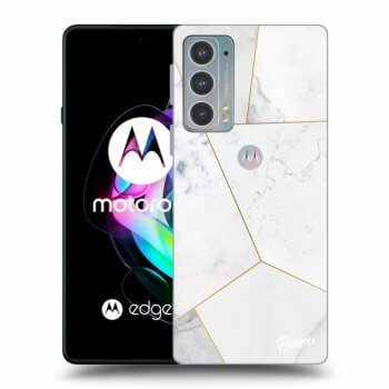 Etui na Motorola Edge 20 - White tile