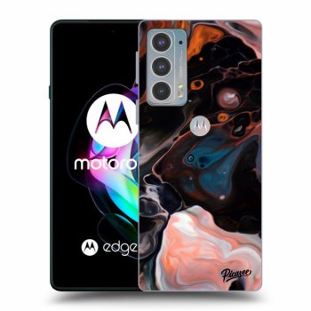 Picasee silikonowe przeźroczyste etui na Motorola Edge 20 - Cream
