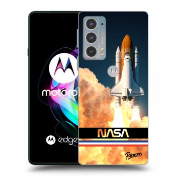 Picasee silikonowe przeźroczyste etui na Motorola Edge 20 - Space Shuttle