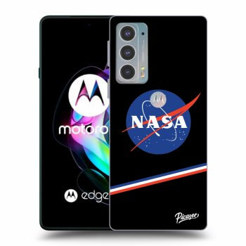 Picasee silikonowe czarne etui na Motorola Edge 20 - NASA Original