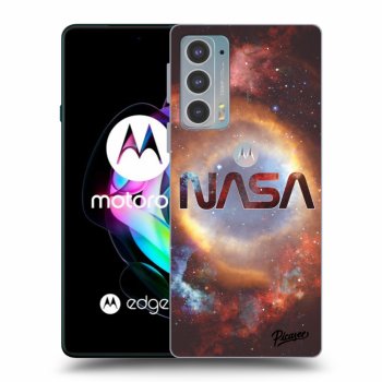 Picasee silikonowe czarne etui na Motorola Edge 20 - Nebula