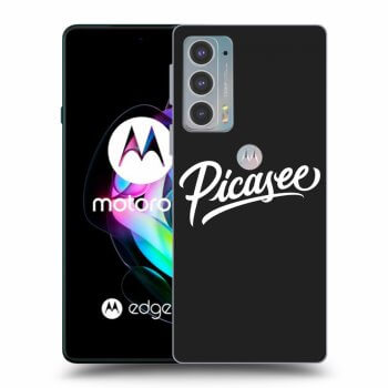 Picasee silikonowe czarne etui na Motorola Edge 20 - Picasee - White