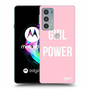 Picasee silikonowe przeźroczyste etui na Motorola Edge 20 - Girl power
