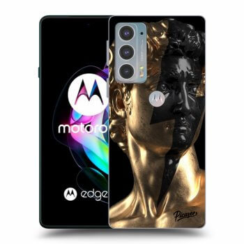 Picasee silikonowe czarne etui na Motorola Edge 20 - Wildfire - Gold