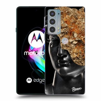 Picasee silikonowe czarne etui na Motorola Edge 20 - Holigger