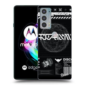 Picasee silikonowe czarne etui na Motorola Edge 20 - BLACK DISCO