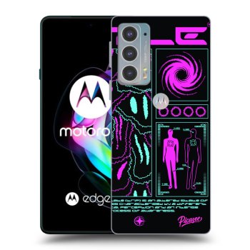 Picasee silikonowe czarne etui na Motorola Edge 20 - HYPE SMILE