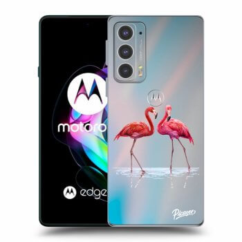Etui na Motorola Edge 20 - Flamingos couple