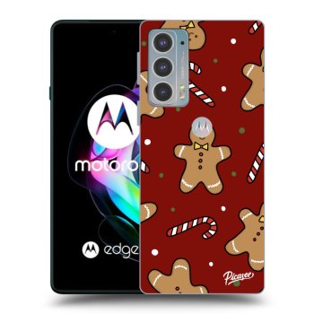 Picasee silikonowe czarne etui na Motorola Edge 20 - Gingerbread 2