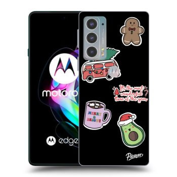 Etui na Motorola Edge 20 - Christmas Stickers