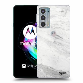 Etui na Motorola Edge 20 - White marble