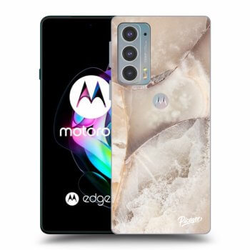 Etui na Motorola Edge 20 - Cream marble