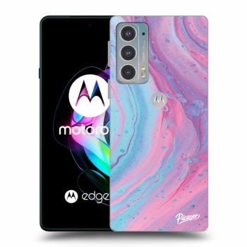 Etui na Motorola Edge 20 - Pink liquid