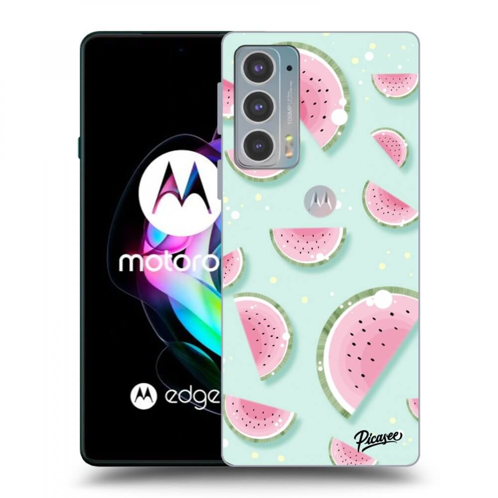 Picasee silikonowe przeźroczyste etui na Motorola Edge 20 - Watermelon 2
