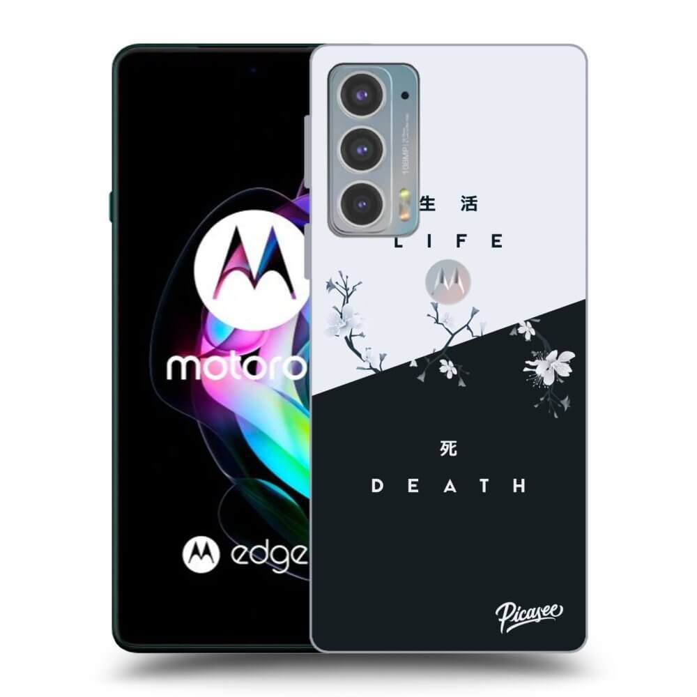 Picasee silikonowe czarne etui na Motorola Edge 20 - Life - Death