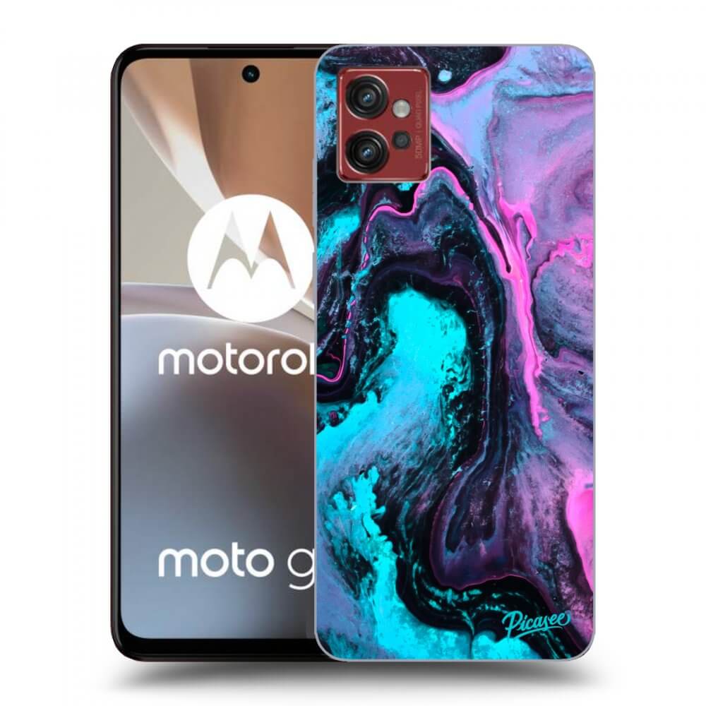 Picasee silikonowe czarne etui na Motorola Moto G32 - Lean 2