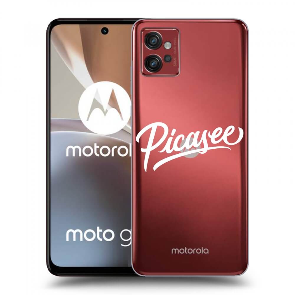 Picasee silikonowe przeźroczyste etui na Motorola Moto G32 - Picasee - White