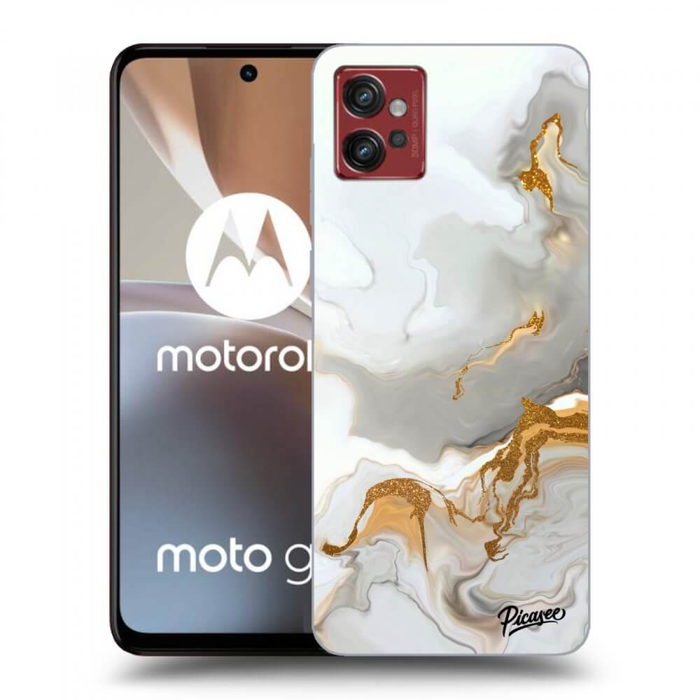 Picasee silikonowe czarne etui na Motorola Moto G32 - Her