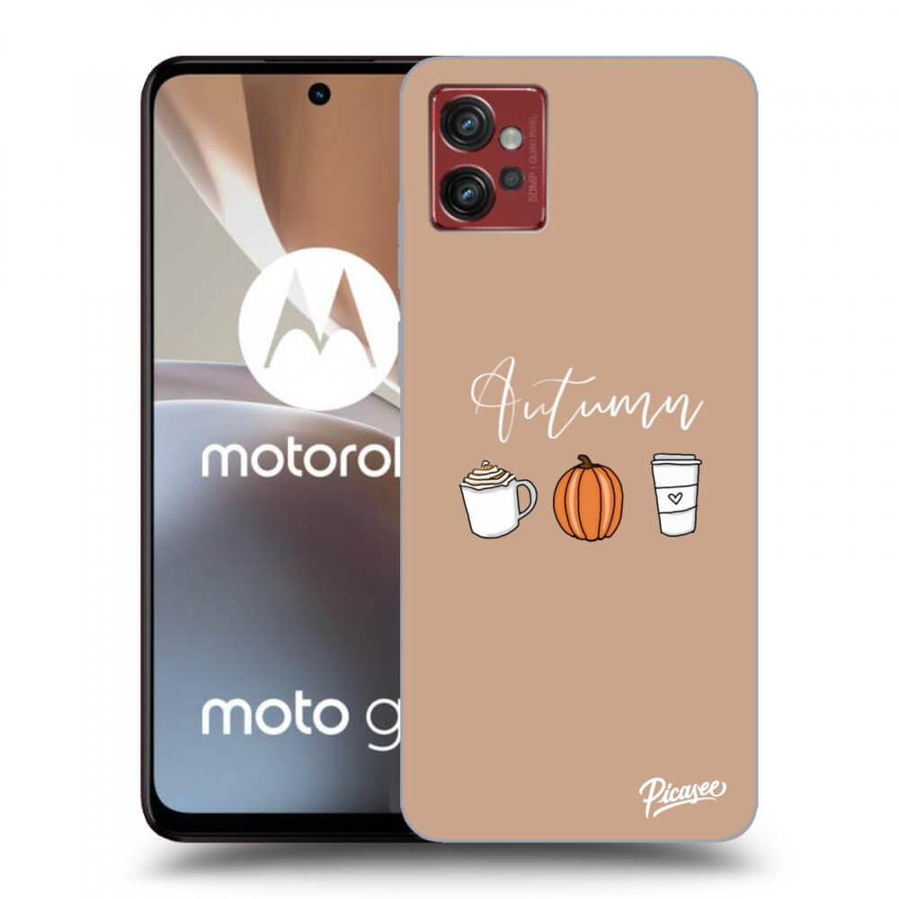 Picasee silikonowe czarne etui na Motorola Moto G32 - Autumn