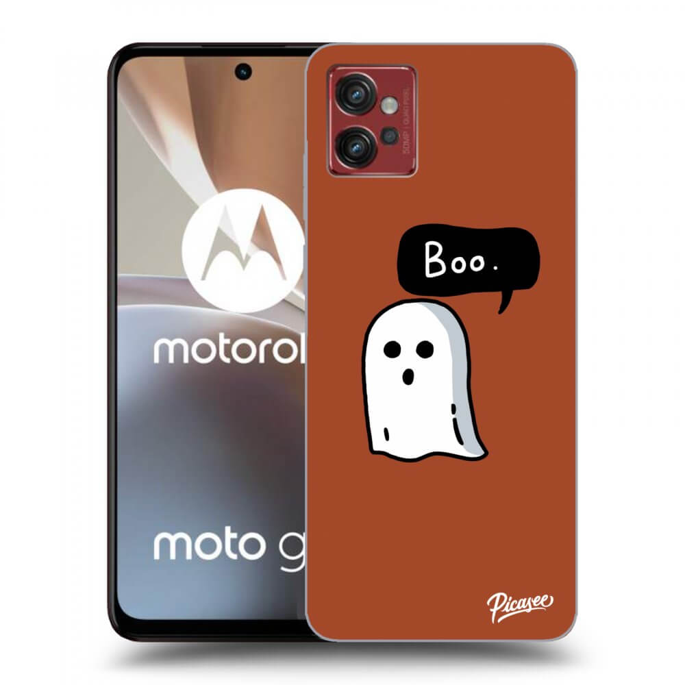 Picasee silikonowe czarne etui na Motorola Moto G32 - Boo