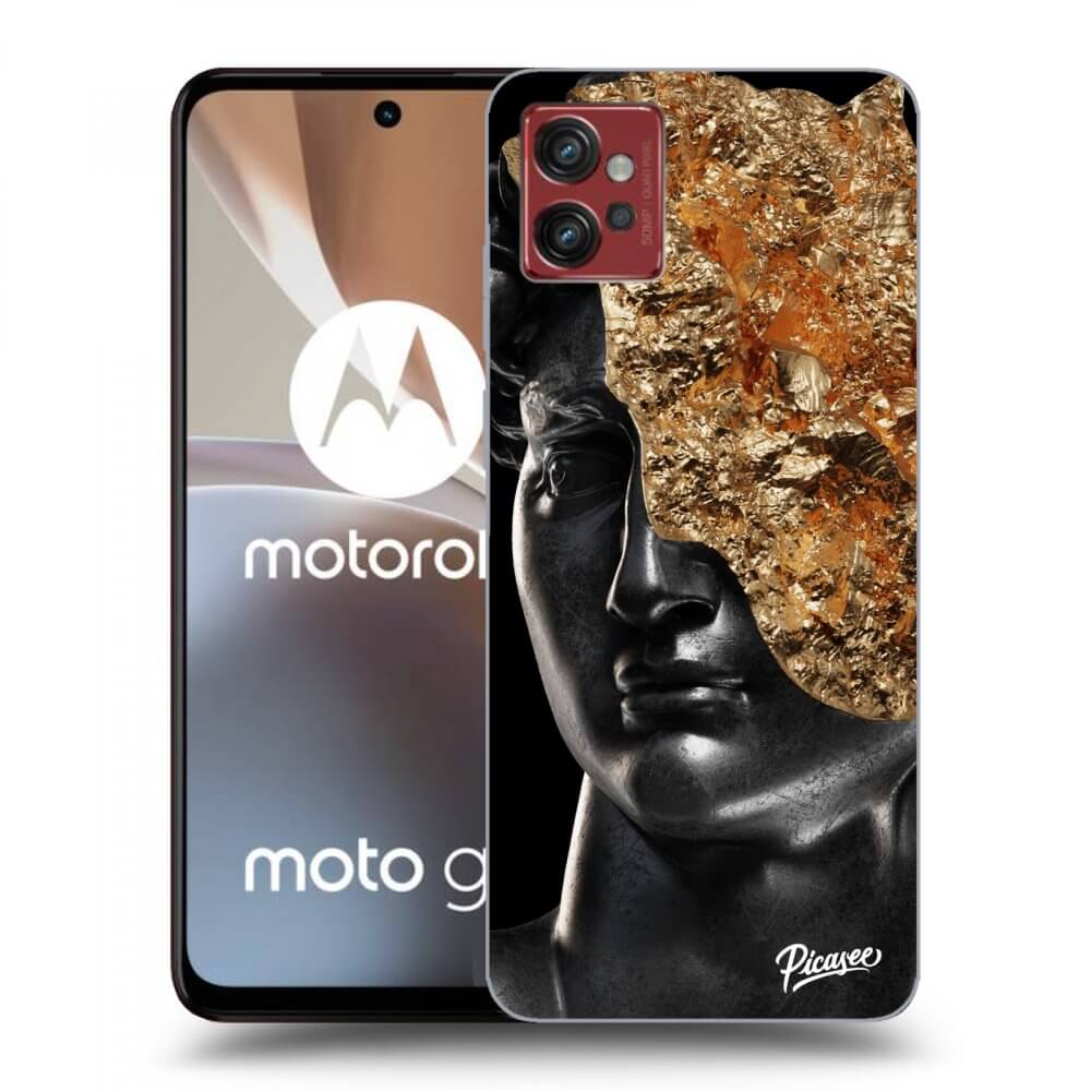 Picasee silikonowe czarne etui na Motorola Moto G32 - Holigger