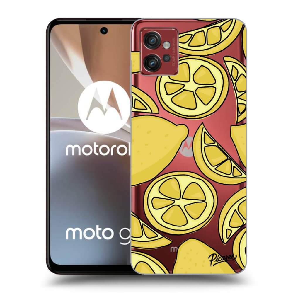 Picasee silikonowe przeźroczyste etui na Motorola Moto G32 - Lemon