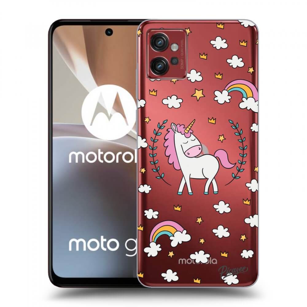 Picasee silikonowe przeźroczyste etui na Motorola Moto G32 - Unicorn star heaven